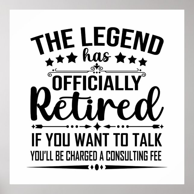 Affiche La légende a officiellement retiré la retraite fuu (Devant)