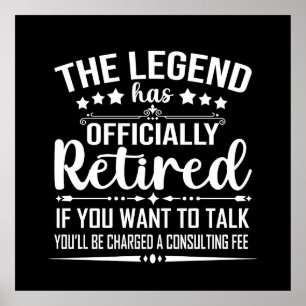 Affiche La légende a officiellement retiré la retraite fuu