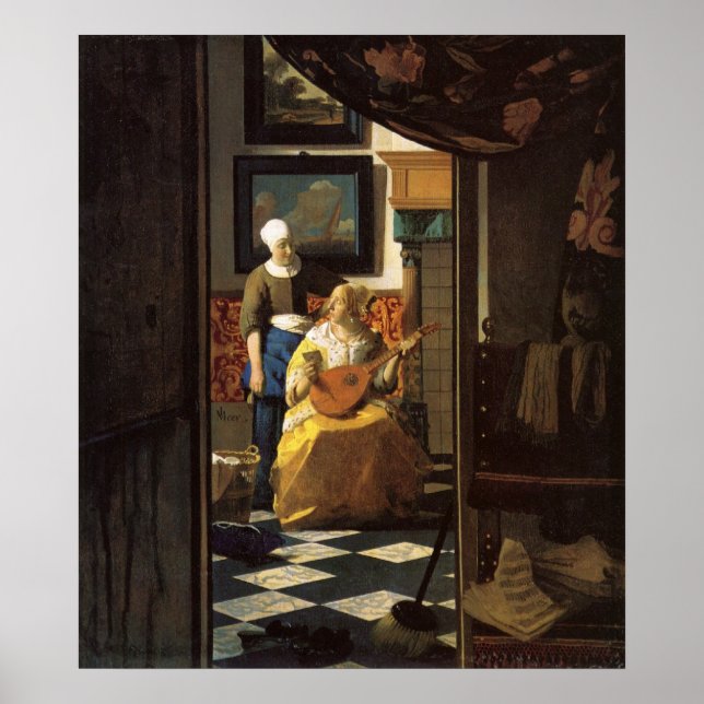 Affiche La lettre d'amour de Johannes Vermeer (Devant)