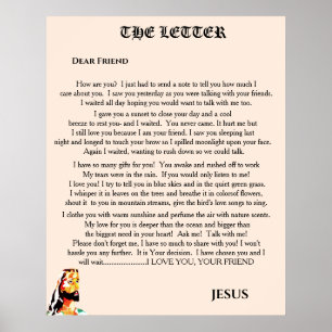 AFFICHE LA LETTRE DE JÉSUS