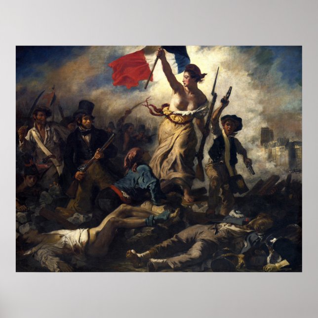 Affiche La liberté à la tête du peuple (Devant)