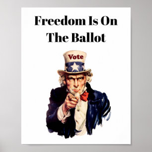Affiche La Liberté Est Au Vote En 2026