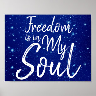 Affiche La liberté est dans mon âme
