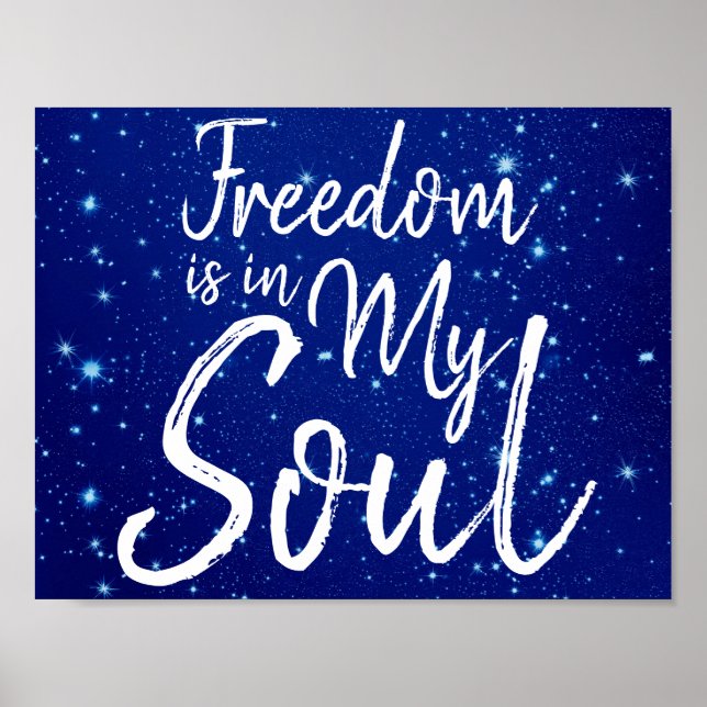 Affiche La liberté est dans mon âme (Devant)
