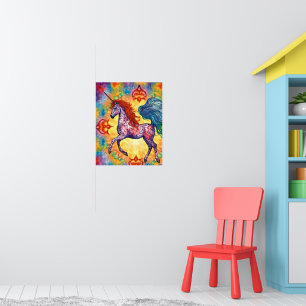 Affiche La licorne colorée Appaloosa