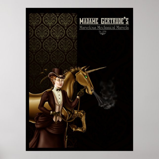Affiche La licorne de Madame Gertrude (Devant)