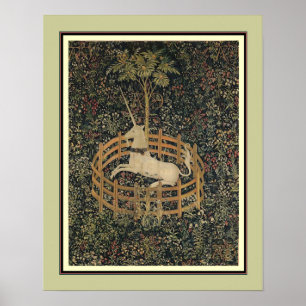Affiche "La licorne en captivité" ca. 1495-1505