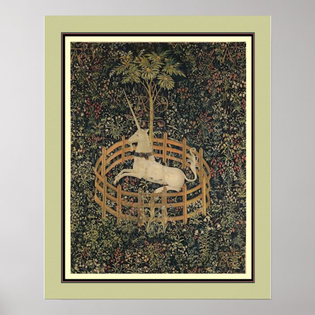 Affiche "La licorne en captivité" ca. 1495-1505 (Devant)