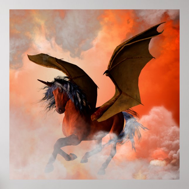 Affiche La licorne noire (Devant)