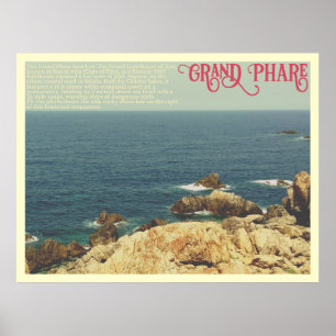 Affiche La ligne de côte de la plage du Grand Phare Jijel,
