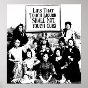 AFFICHE LA LIGUE DE TEMPÉRANCE 1920