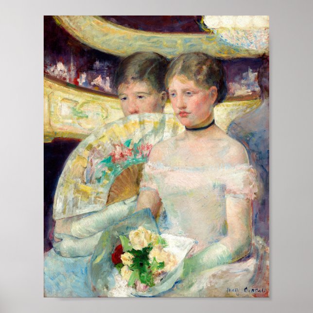Affiche La Loge par Mary Cassatt (Devant)