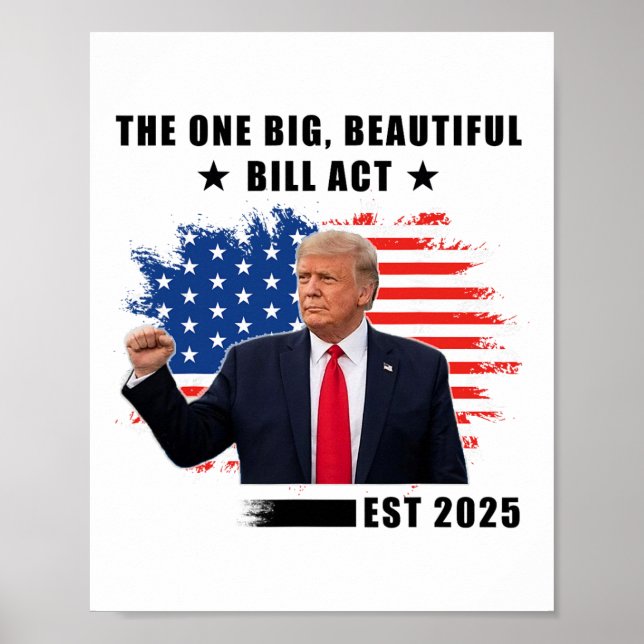 Affiche La loi Big Beautiful Bill Trump 2025  (Devant)