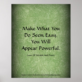 Affiche La Loi Du Pouvoir De Richesse Apparaît Puissante A