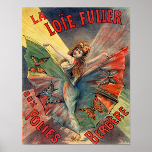 Affiche La Loie Fuller aux Folies Bergère