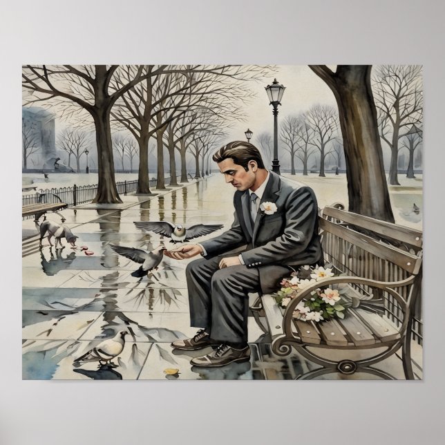 Affiche La longue attente (Devant)