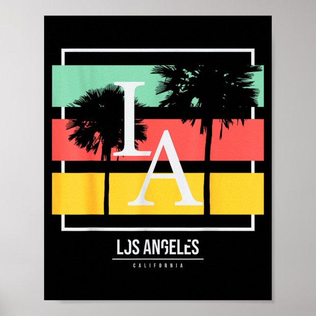 Affiche La Los Angeles California  (Devant)