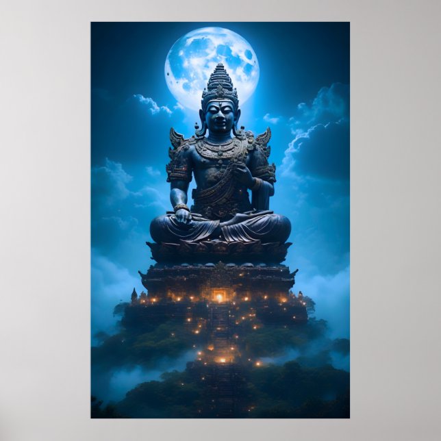 Affiche La lumière de la pleine lune du Bouddha (Devant)