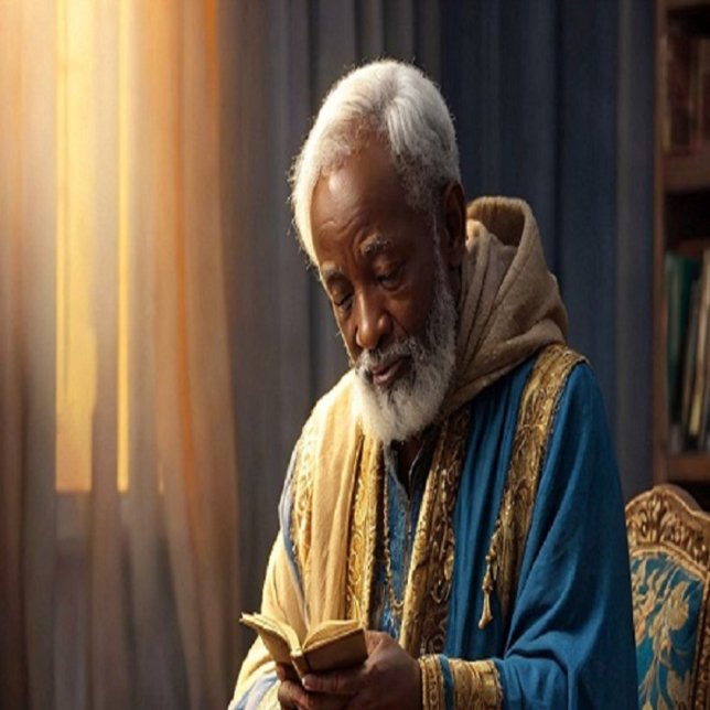 Affiche La lumière de la sagesse entre les lignes du livre (Créateur téléchargé)