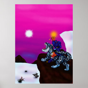 Affiche La lumière de l'espoir L'art de Noël imaginaire de