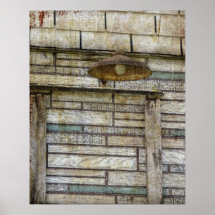 Affiche La lumière sur la maison abandonnée