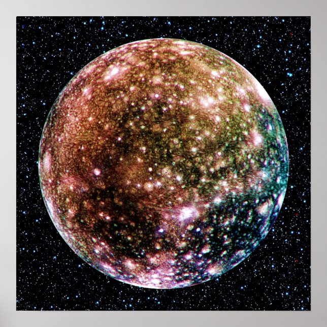 Affiche LA LUNE DE PLANET JUPITER : CALLISTO (Arrière - pl (Devant)