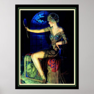 Affiche "La Lune et vous" par Gene Pressler 12 x 16