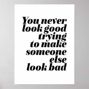 Affiche La lutte contre l'intimidation n'est pas un bon ch