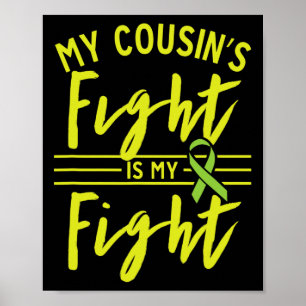 Affiche La lutte de Cousin est ma lutte pour les maladies 