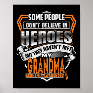 Affiche La lutte de grand-mère est ma lutte contre la leuc
