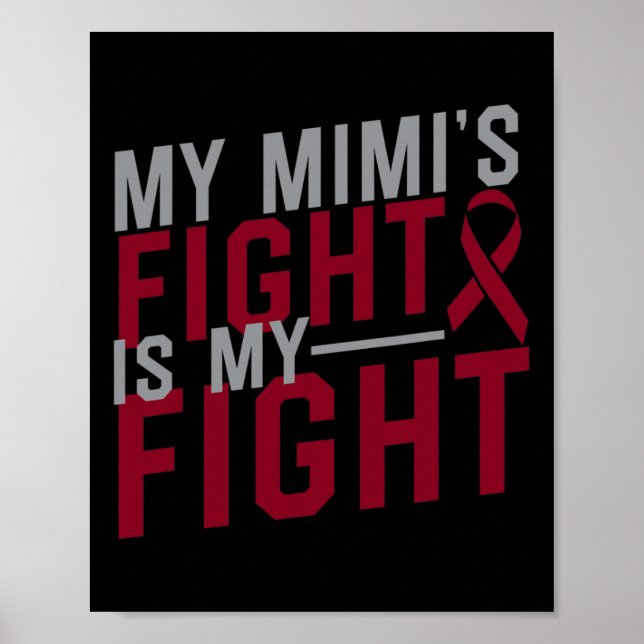 Affiche La lutte de ma Mimi est ma lutte Anémie à cellules (Devant)