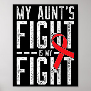 Affiche La lutte de ma tante est ma lutte contre le cancer