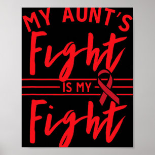 Affiche La lutte de ma tante est ma lutte Sensibilisation