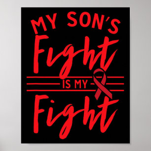 Affiche La lutte de mon fils est ma lutte contre le cancer