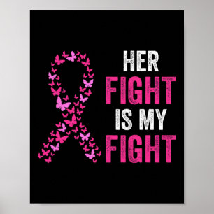 Affiche La lutte est ma lutte contre le cancer du sein de 