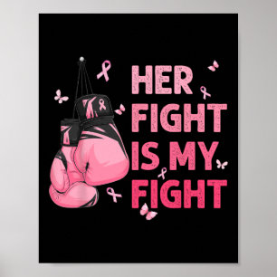 Affiche La lutte est mon combat Soutien de sensibilisation