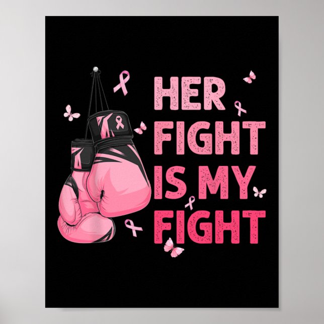 Affiche La lutte est mon combat Soutien de sensibilisation (Devant)