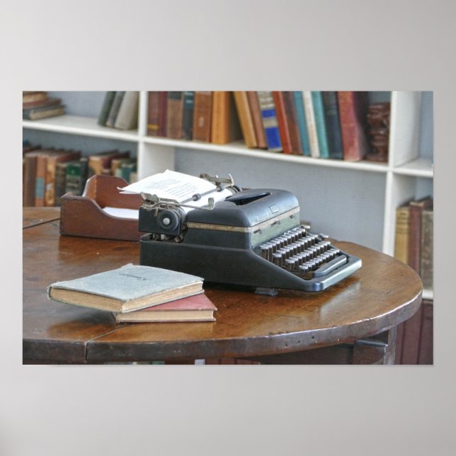 Affiche La machine à écrire d'Ernest Hemingway, Key West (Devant)