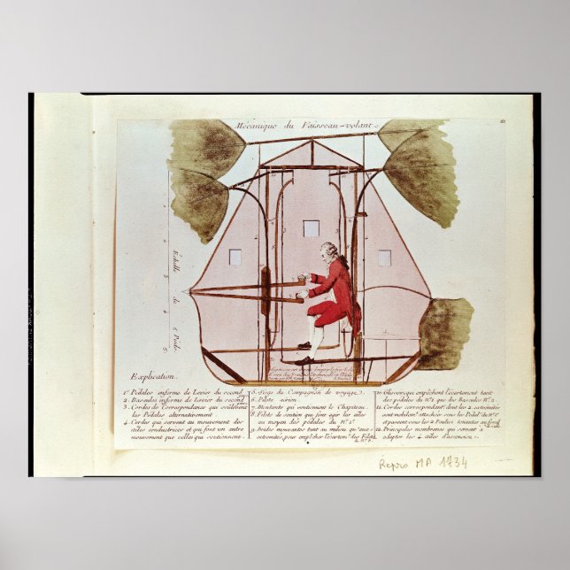 Affiche La machine volante de Jean Pierre Blanchard (Devant)