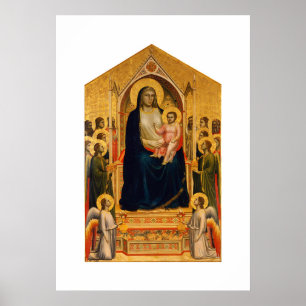 Affiche La Maestà de la Madone d'Ognissanti (Tous les Sain