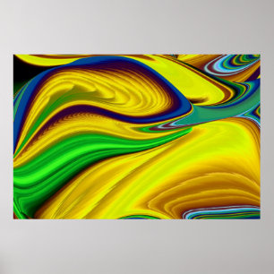 Affiche La magie de l'été, 3D Art Abstrait