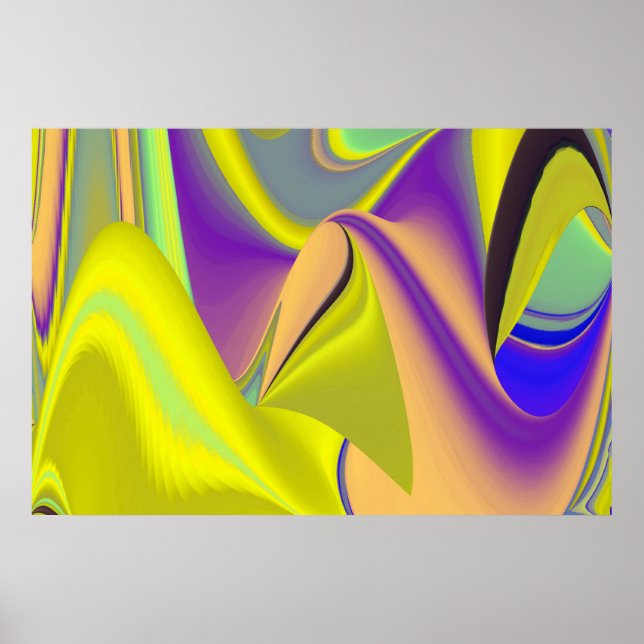Affiche La magie de l'été, 3D Art Abstrait (Devant)
