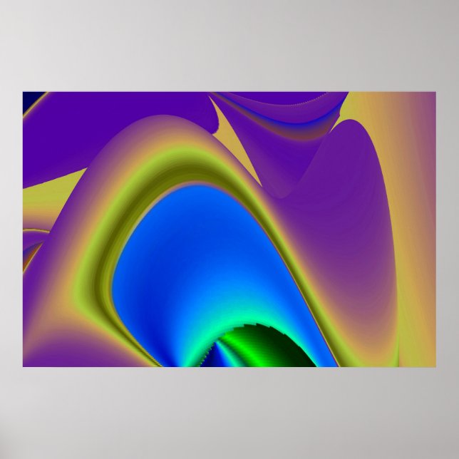Affiche La magie de l'été, 3D Art Abstrait (Devant)