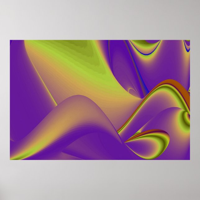Affiche La magie de l'été, 3D Art Abstrait (Devant)