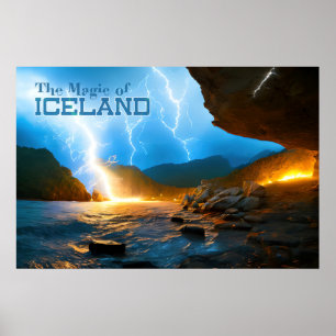 Affiche "La magie de l'Islande"