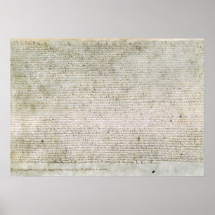 Affiche La Magna Carta d'affiche la charte des libertés