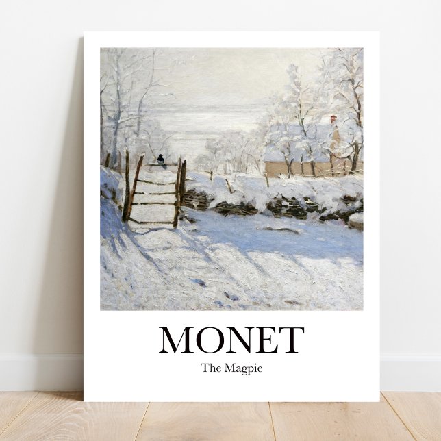 Affiche La Magpie de Claude Monet (
Monet's "The Magpie" poster: Bird art lovers! Own a piece of Impressionism history.)