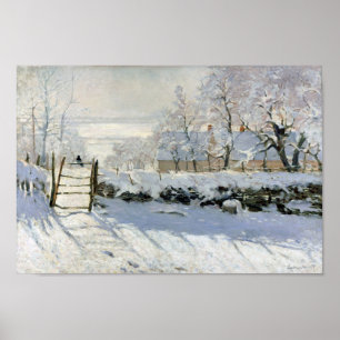 Affiche La Magpie, Monet