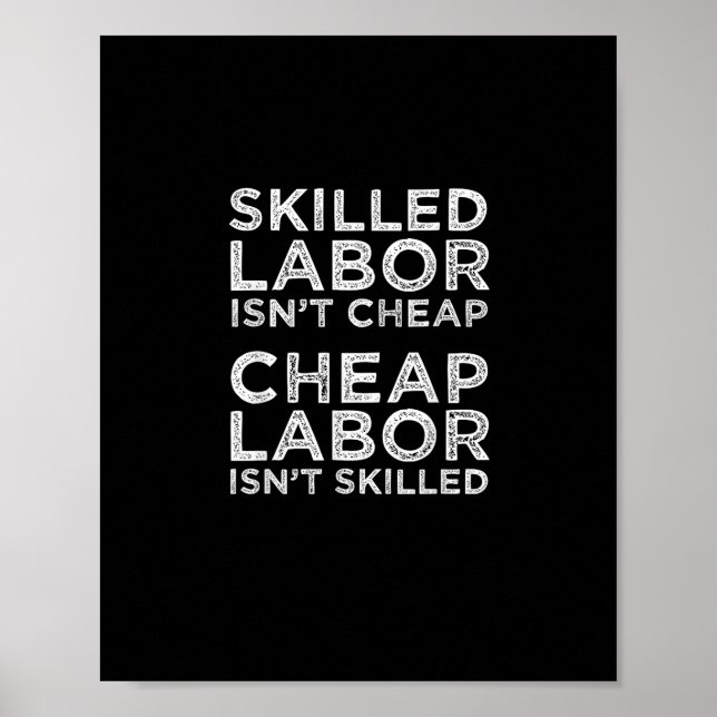 Affiche La main-d’oeuvre qualifiée n’est pas bon marché La (Devant)