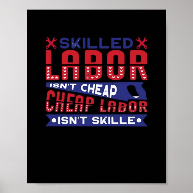 Affiche La main-d’oeuvre qualifiée n’est pas une main-d’oe (Devant)
